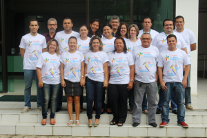 Funcionários do Cremepe vestem a camisa contra o trabalho infantil|Foto: Priscilla Fernandes
